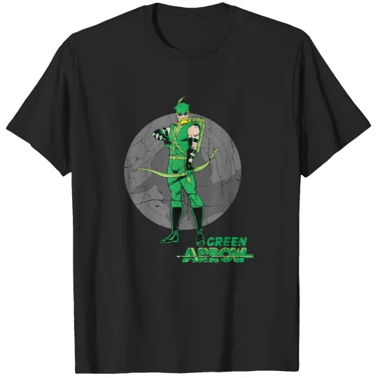 Discover DC Comics Green Arrow Target Background T-Shirt T-Shirts