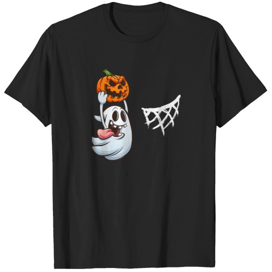 Discover Basketball Ghost Pumpkin Basketball Halloween Costume T-Shirt T-Shirts