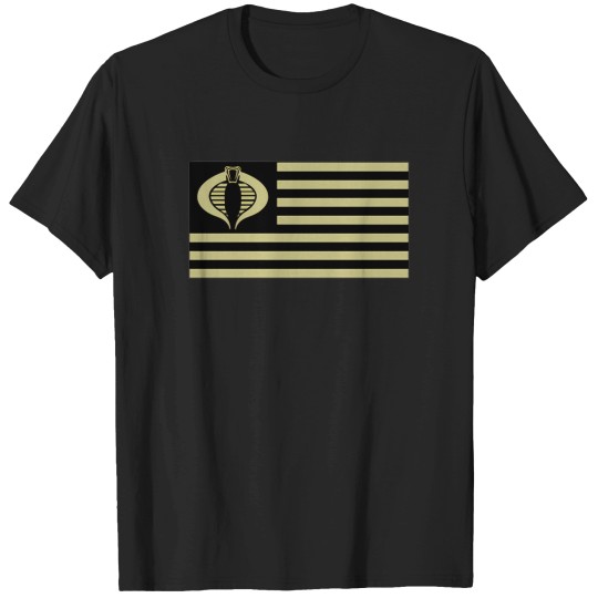 Discover Gi Joe Cobra Logo American Flag - Copy T-Shirts