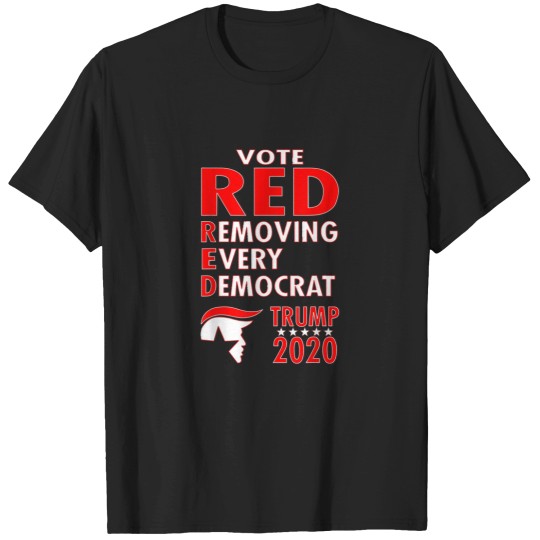 Discover Best Boys Girls Vote Red Remove Every Democrat Trump 2020 Republican Gift Music Awesome T-Shirts
