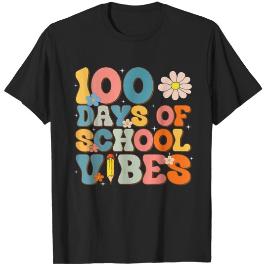 Discover Groovy 100 Days Of School Vibes Happy 100th Day Smarter Kids Gifts T-Shirts