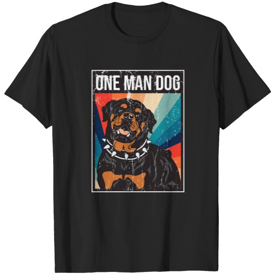 Discover One man dogs Fitted T-Shirts