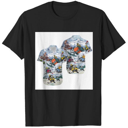 Discover Snowmobile 3D HAWAII T Shirts Halloween Gift