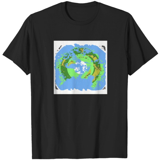 Discover North Pole Centred Fantasy Map 1743 T-Shirts