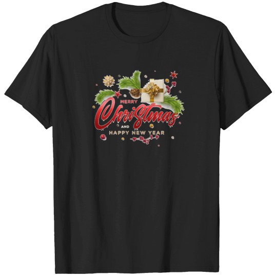 Discover Merry-Christmas--Happy-New-YearT-Shirt T-Shirts