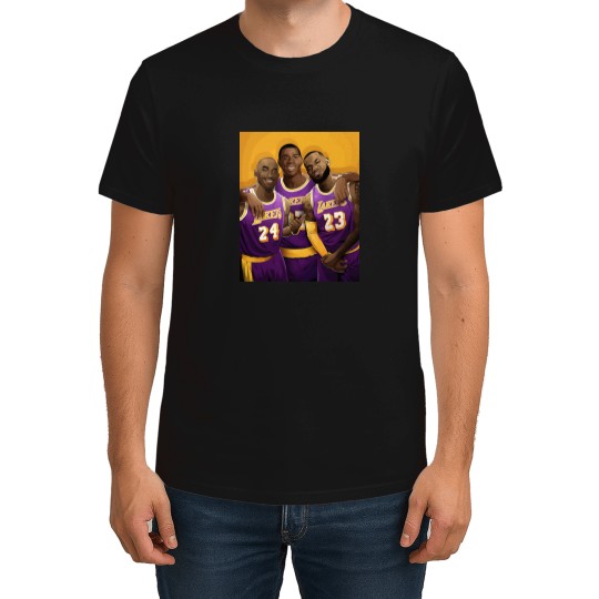 Discover Los Angeles Basketball Legends Lebron, Magic, and Kobe Inspi   High Quality T-Shirts