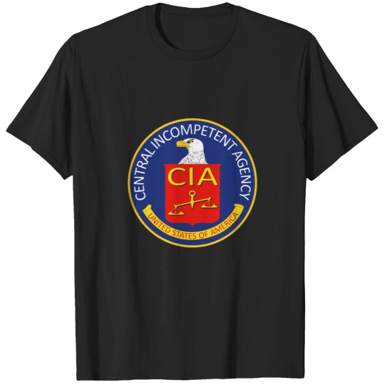 Discover Central Incompetent Agency CIA seal T-Shirts