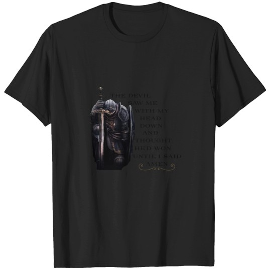 Discover A praying Knight T-Shirts