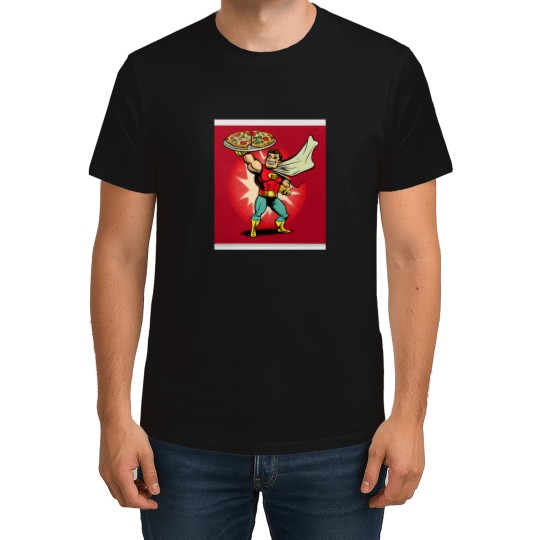 Discover Superhero Pizza T-Shirt T-Shirts