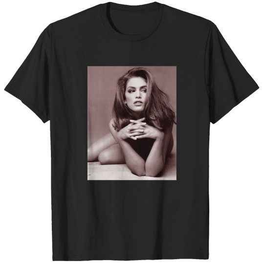Discover Cindy Crawford  Black and White Classic T-Shirt T-Shirts