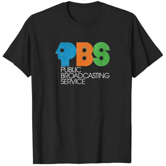 Discover Pbs Vintage Logo Distressed T-Shirt T-Shirts