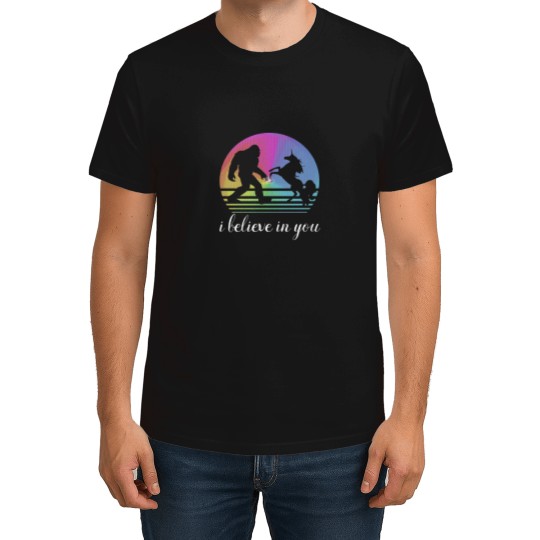 Discover _I Believe In You_ -  and Unicorn design. Couples Design to Inspire Each OtherT-Shir T-Shirts