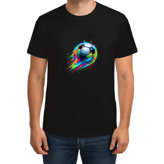 Discover Soccer Colorful Tie Dye Soccer Ball T-Shirt T-Shirts