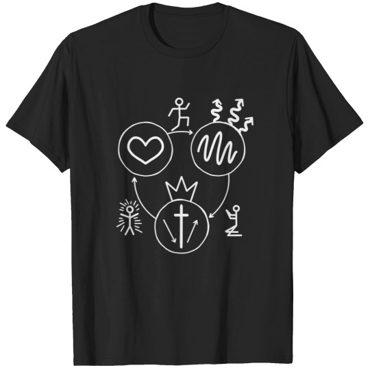 Discover Three Circles Gospel Sticker Art T-Shirts
