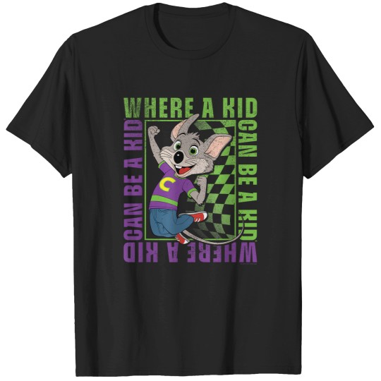 Discover chuck e cheese where a can be a modern chuck faded T-Shirts
