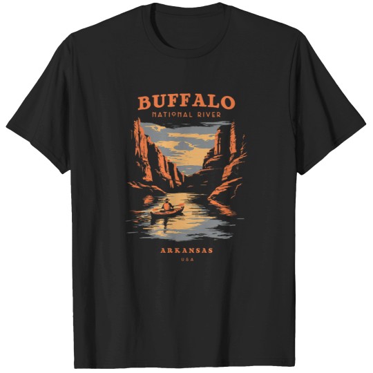 Discover Buffalo National River Arkansas Retro Vintage T-Shirts