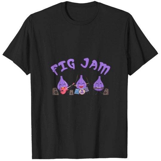 Discover Fig Jam Figs In A Band Playing Instruments Jamming T-Shirt T-Shirts