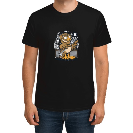 Discover Owl Drummer T-Shirts