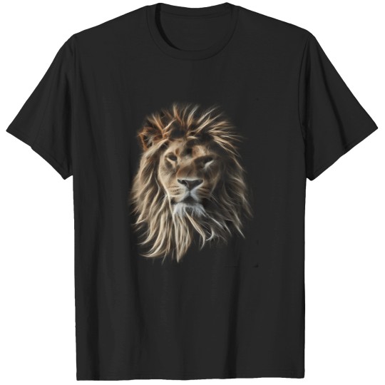 Discover wild lion fractal 1 T-Shirts