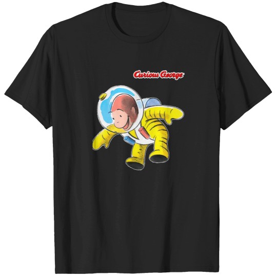 Discover Curious George Happy Astronaut (1) T-Shirt T-Shirts