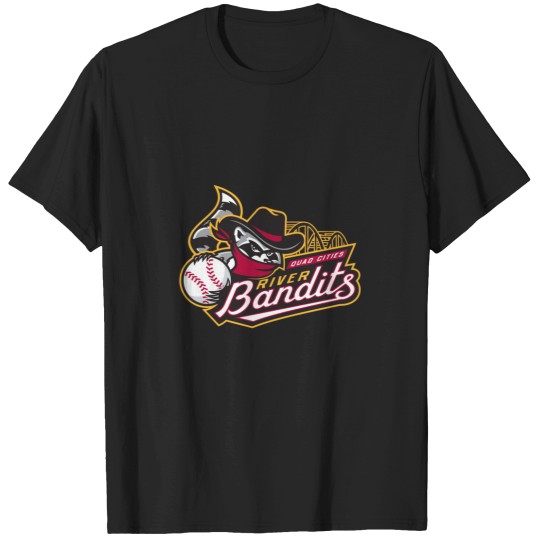 Discover The-Quad-Cities-River-Bandits- Logo   T-Shirt T-Shirts