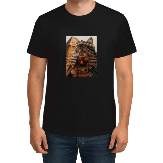 Discover Pharaoh Cat and Pyramid T-Shirts