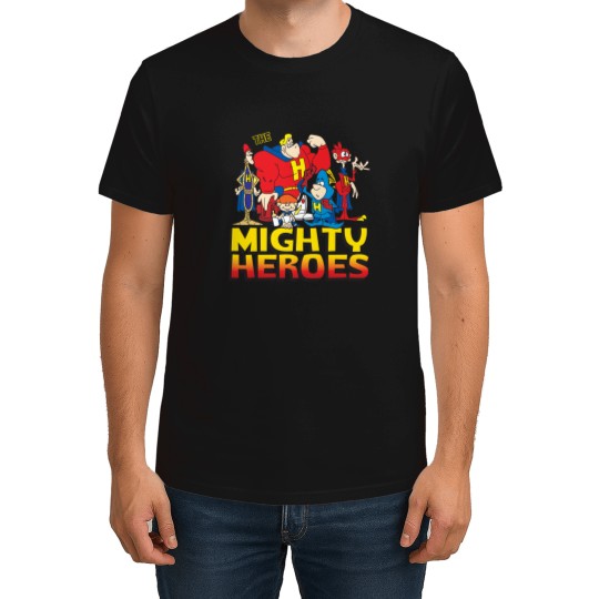Discover mighty heroes blue music T-Shirts