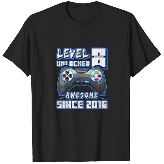 Discover 8th Birthday Gamer 8 Year Old Funny Bday Boy Eig T-Shirts