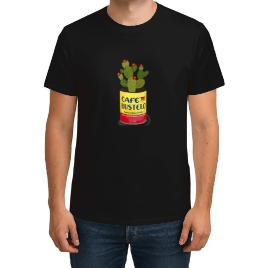 Discover Cactus In A Cafe Bustelo Can Kitchen Art T-Shirt T-Shirts