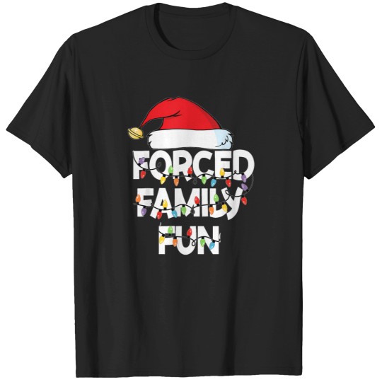 Discover Forced-Family-Fun-Shirt-Men-Women-Kids-Christmas-Pajamas-T-Shirt T-Shirts