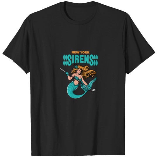 Discover New York Sirens Siren PWHL logo T-Shirts