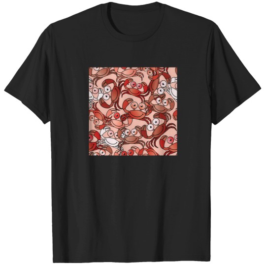 Discover Crab Patterns Allover Seamless Patterns (1) T-Shirt T-Shirts