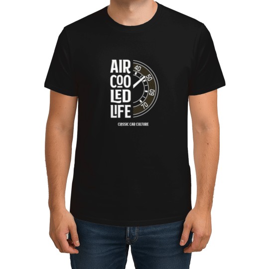 Discover Air-Cooled-Life---Speedo-Tachometer-Gauge-Classic-Car-Culture T-Shirt T-Shirts