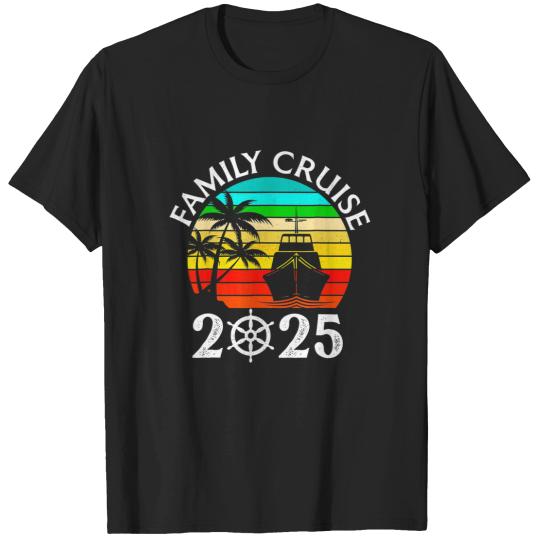 Discover Family Cruise  Vacation Trip Cruising Family Matching Black T-Shirts