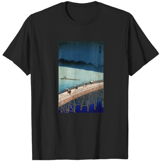 Discover 1857-Shin-Ohashi-Bridge-Japan T-Shirt T-Shirts
