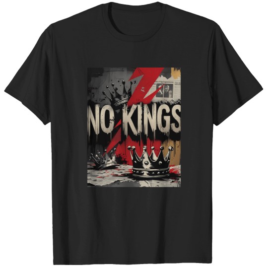 Discover No Kings � Rebellion Anti Authority Street Art T-Shirts