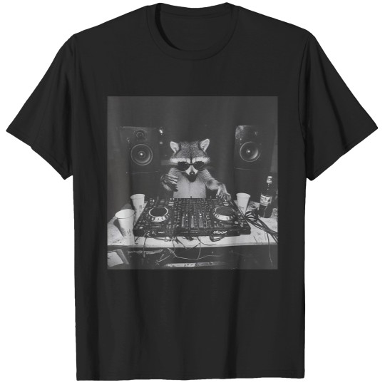 Discover Funny Dj Raccoon Edm Techno House Music T-Shirts