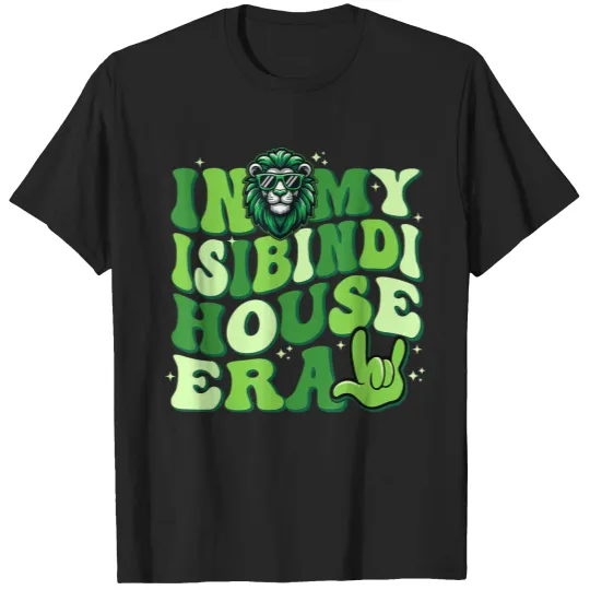 Discover Isibindi House Of Courage Groovy Retro School Spirit Lion T-Shirts