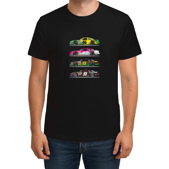 Discover Days Of Thunder Car Collection Art Illustration Cole Trickle Rowdy Burns T-Shirt T-Shirts