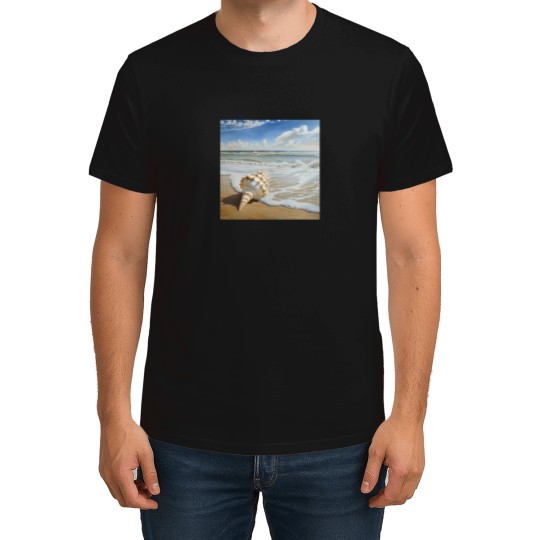 Discover Sea Shell On The Beach 1 T-Shirt T-Shirts