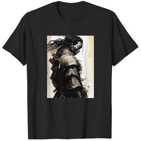 Discover Yasuke Black Samurai In 1579 Feudal Japan No. 8 On A Dark Background T-Shirt T-Shirts