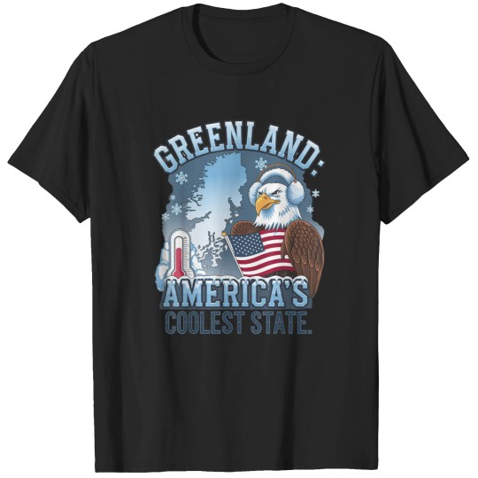 Discover Greenland 51st State Usa America Funny Greenland T-Shirts