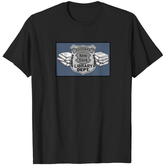 Discover Bookman Library Cop (3) T-Shirt T-Shirts