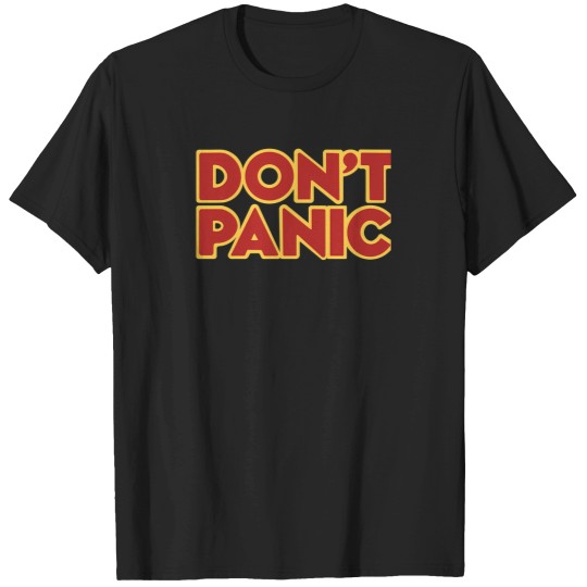Discover Hitchhiker Galaxy Don'T Panic T-Shirt T-Shirts