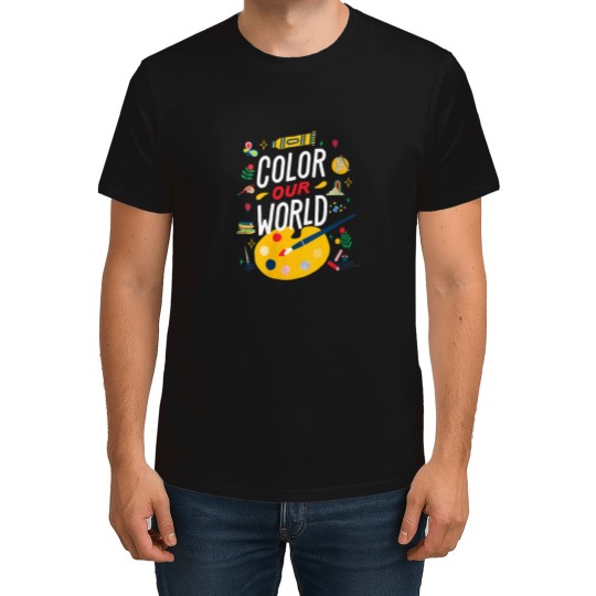 Discover Color Our World Summer Reading 2025 Art Painting Book Lover T-Shirts