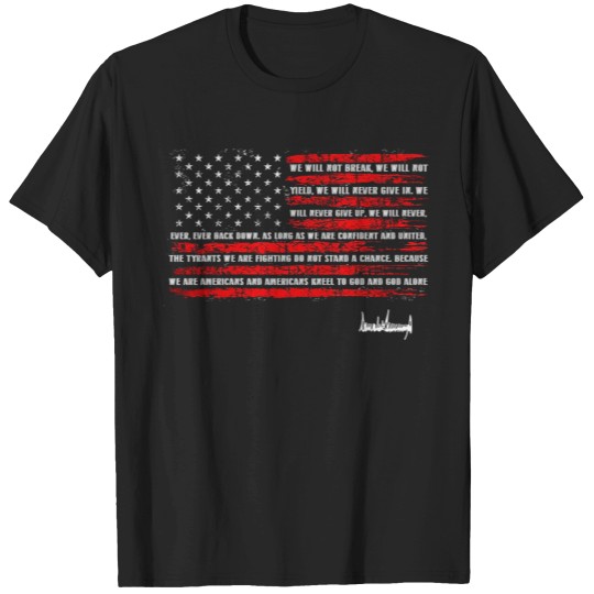 Discover Trump Nation Proclamation Flag T-Shirts