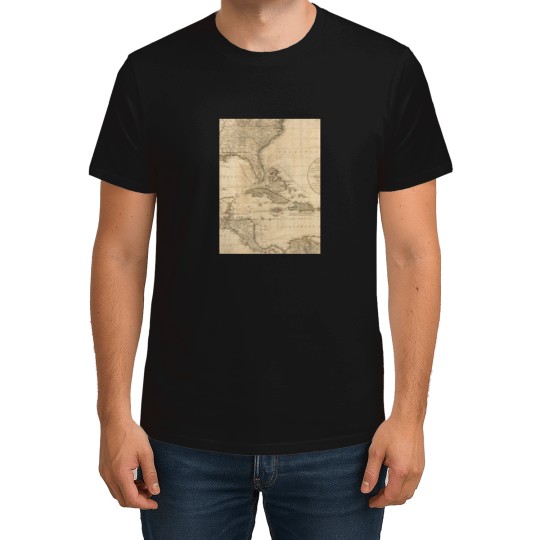 Discover vintages Map of the Carribbean and Gulfs of Mexico T-Shirts
