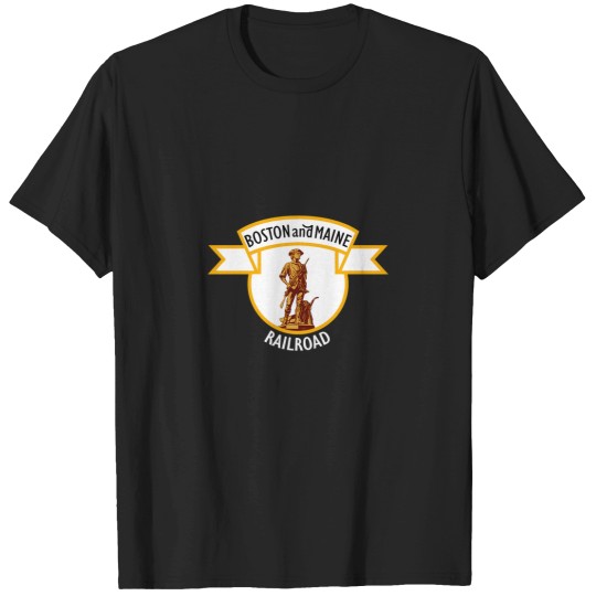 Discover Vintage-Boston-And-Maine-Rilway---Railroad-Logo T-Shirt T-Shirts