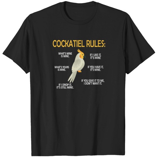 Discover Cockatiel Owner Gifts Bird Cockatiel Parrot Lover T-Shirt T-Shirts