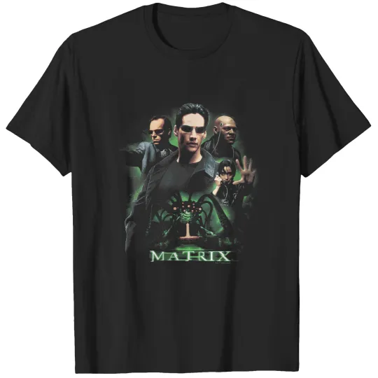 Discover The Matrix Neo Vs The Machines Distressed Retro Poster T-Shirts
